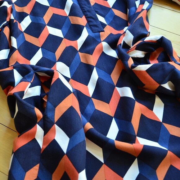 HOBBS Aubery Dress Size US 8 Navy - Picture 10 of 16